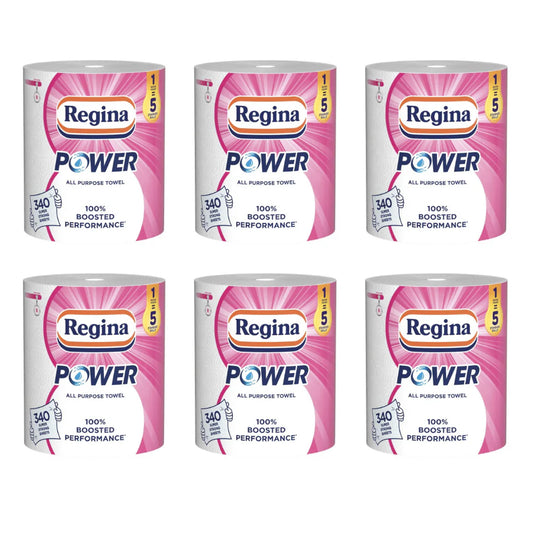 Regina Power 2 rétegű 6x1 tekercs papírtörlő