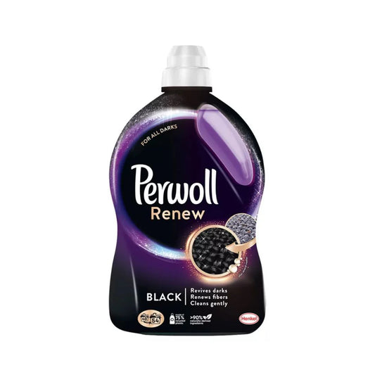 Perwoll Renew & Repair Kímélő Mosógél Fekete 3L – Hosszantartó Mélyfekete Színekért