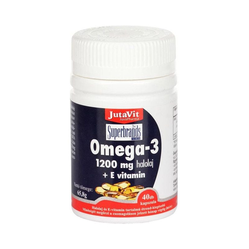 JutaVit Omega-3 Halolaj 1200mg 40X6 db lágykapszula 6DB-OS CSOMAG