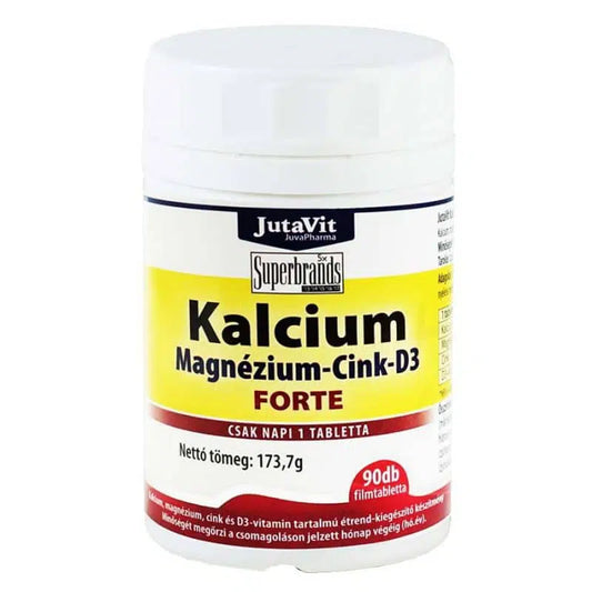 JutaVit Kalcium+Magnézium+Cink+D3-Vitamin Forte 90db Filmtabletta