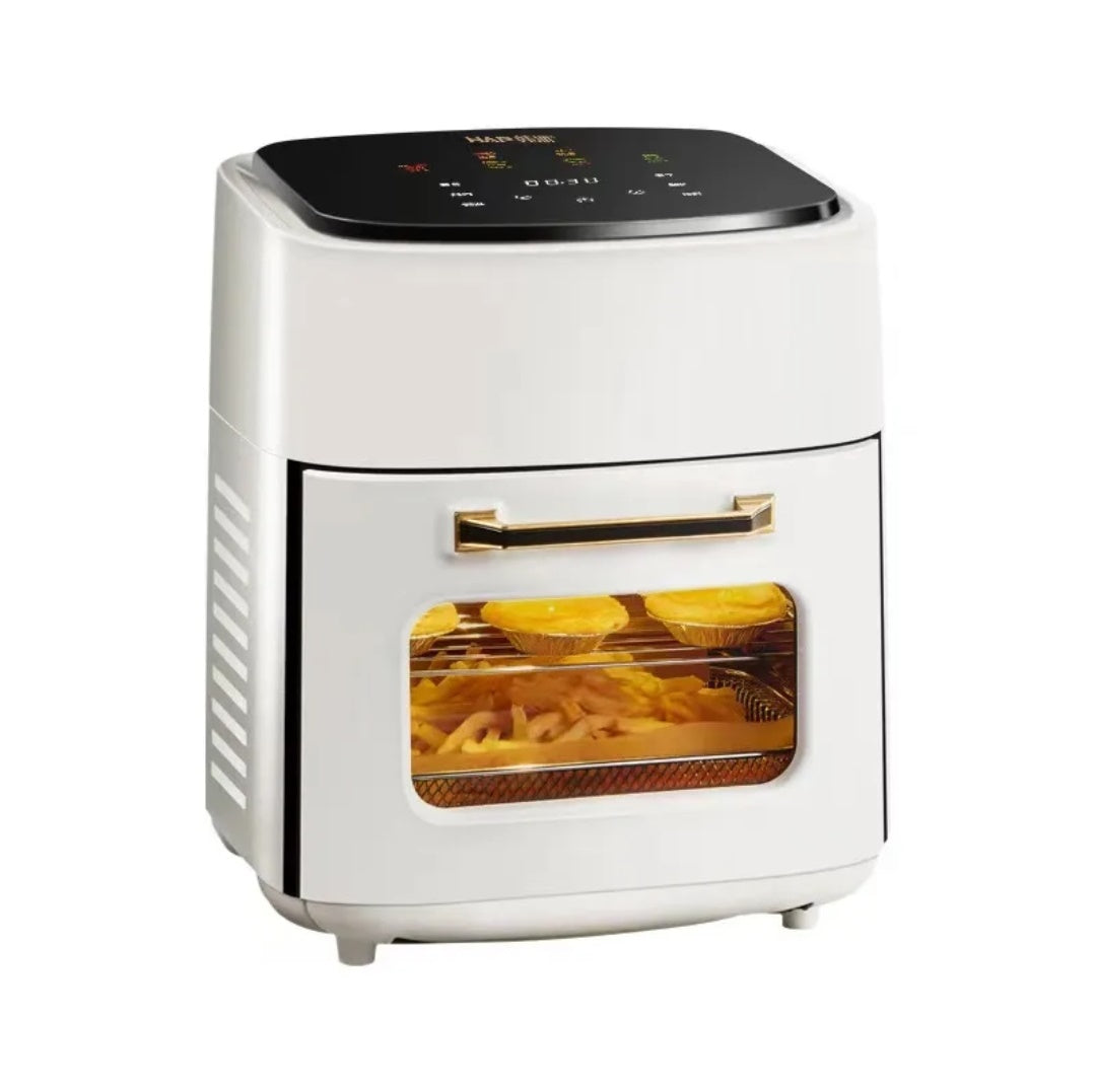 Forrólevegős AIR FRYER olajmentes légkeveréses sütő, 1400 W, 15l