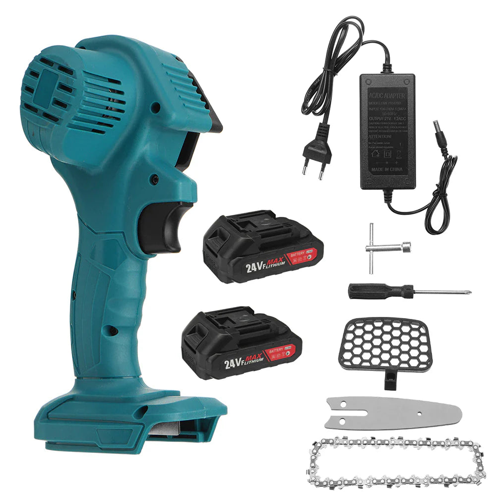 Mini vezeték nélküli elektromos láncfűrész 24V 2000mAH