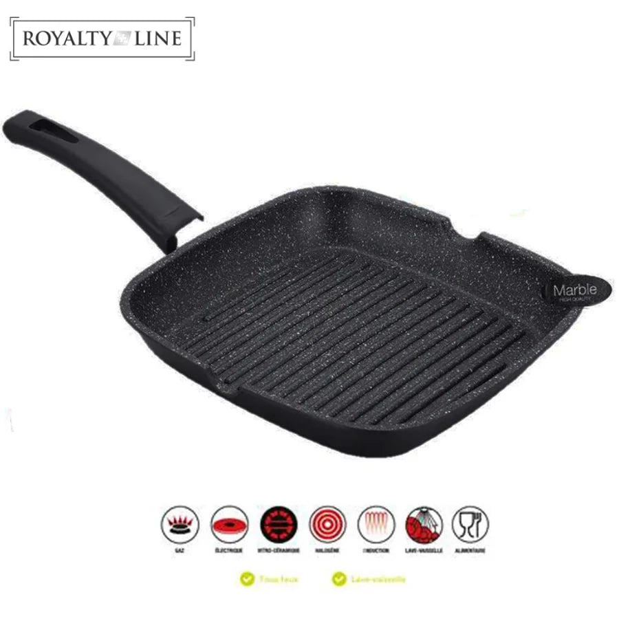 Royalty Line Márvány Bevonatú Grillserpenyő 24cm RL-AG24M