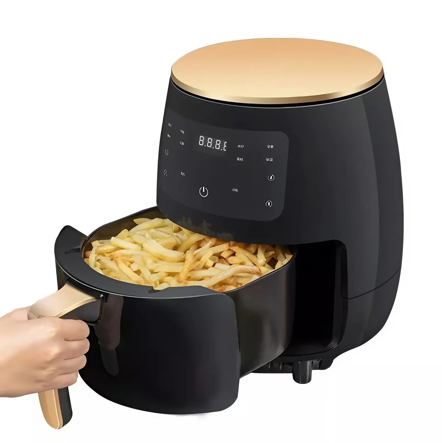 KIMIYO AIR FRYER 6L - 2400W - LCD kijelzős- Forrólevegős sütő - Többféle sütési funkció