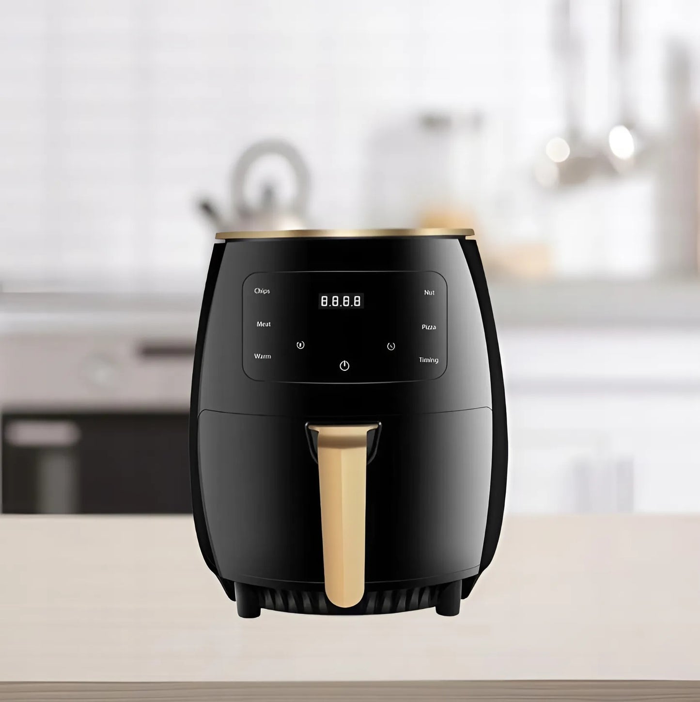 KIMIYO AIR FRYER 6L - 2400W - LCD kijelzős- Forrólevegős sütő - Többféle sütési funkció