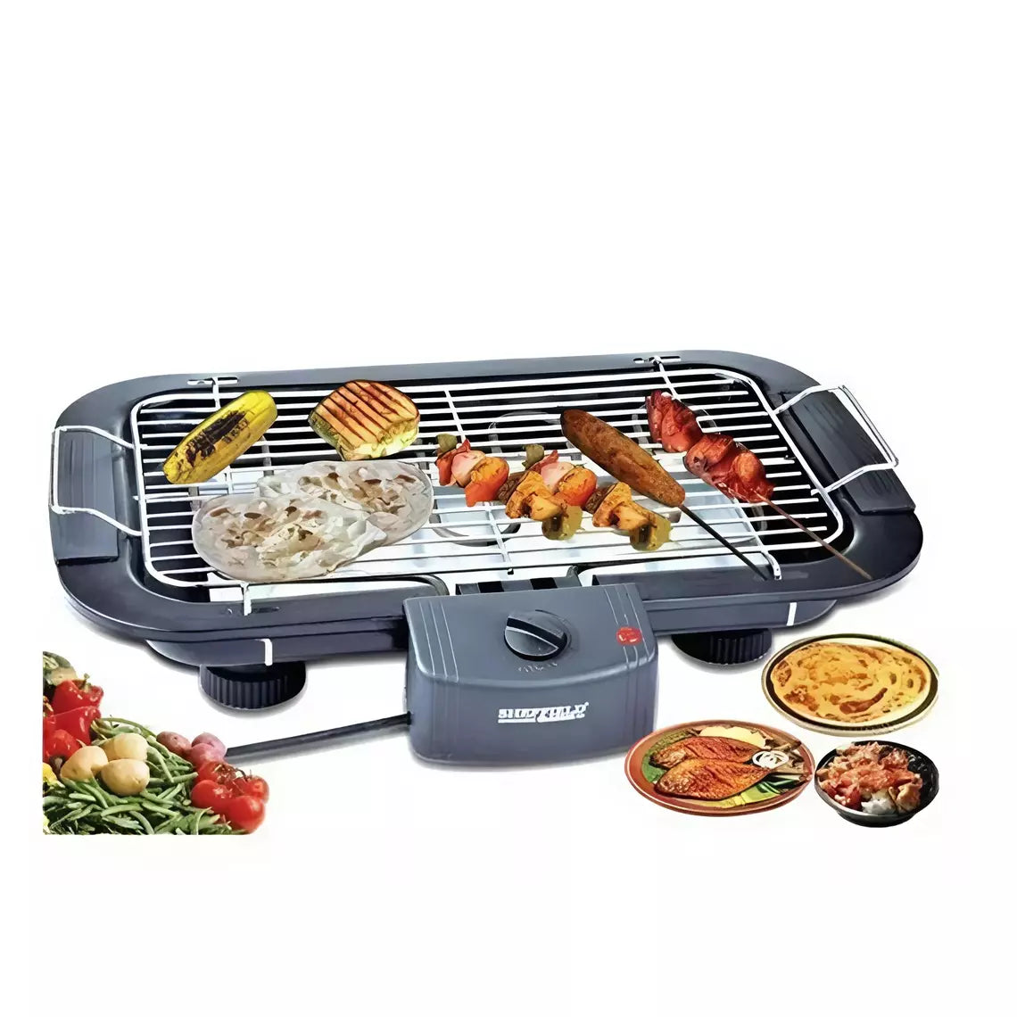 Elektromos BBQ, grillsütő 2000W, 5 fokozat