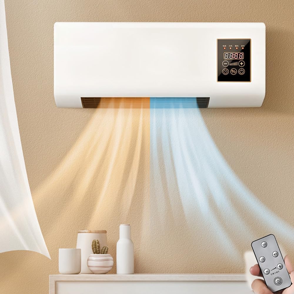 Fali fütő-hütő test (Klíma erejével) 1800W, 2 fokozat, 2-8 órás időzítő, 20 m²-ig, távirányítóval